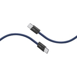 كابل USB-C شحن سريع 60 واط بغلاف قماشي مضفّر بطول 1.2 متر | Promate EcoLine-CC120 - كحلي