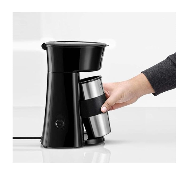 ماكينة صنع القهوة بلاك أند ديكر مع كوب سفر | Black&Decker DCT10-B5 Coffee maker with travel mug