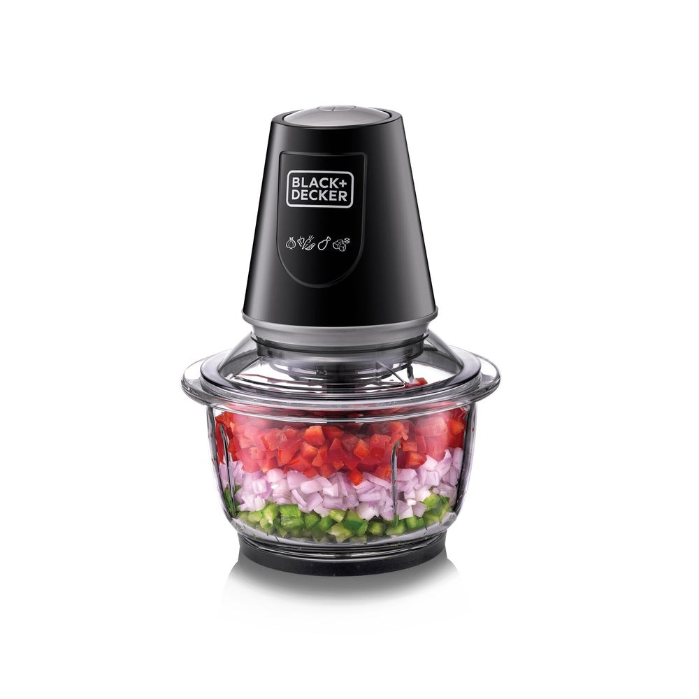 مثرامة بلاك آند ديكر الزجاجية متعددة الوظائف بقدرة 400 واط | Black&Decker GC430-B5 400W Multi-Function Glass Chopper