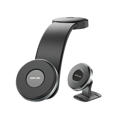 حامل هاتف مغناطيسي للسيارة 2 في 1 بدوران 360° من جرين لايون – أسود | Green Lion 2 in1 Magflex Car Phone Holder - Black