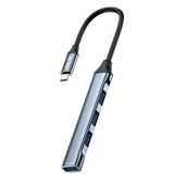 موزع منافذ USB-C جرين لايون أربعة في واحد - أسود | Green Lion 4 IN 1 USB-C Hub – Docking Station Adapter – Black