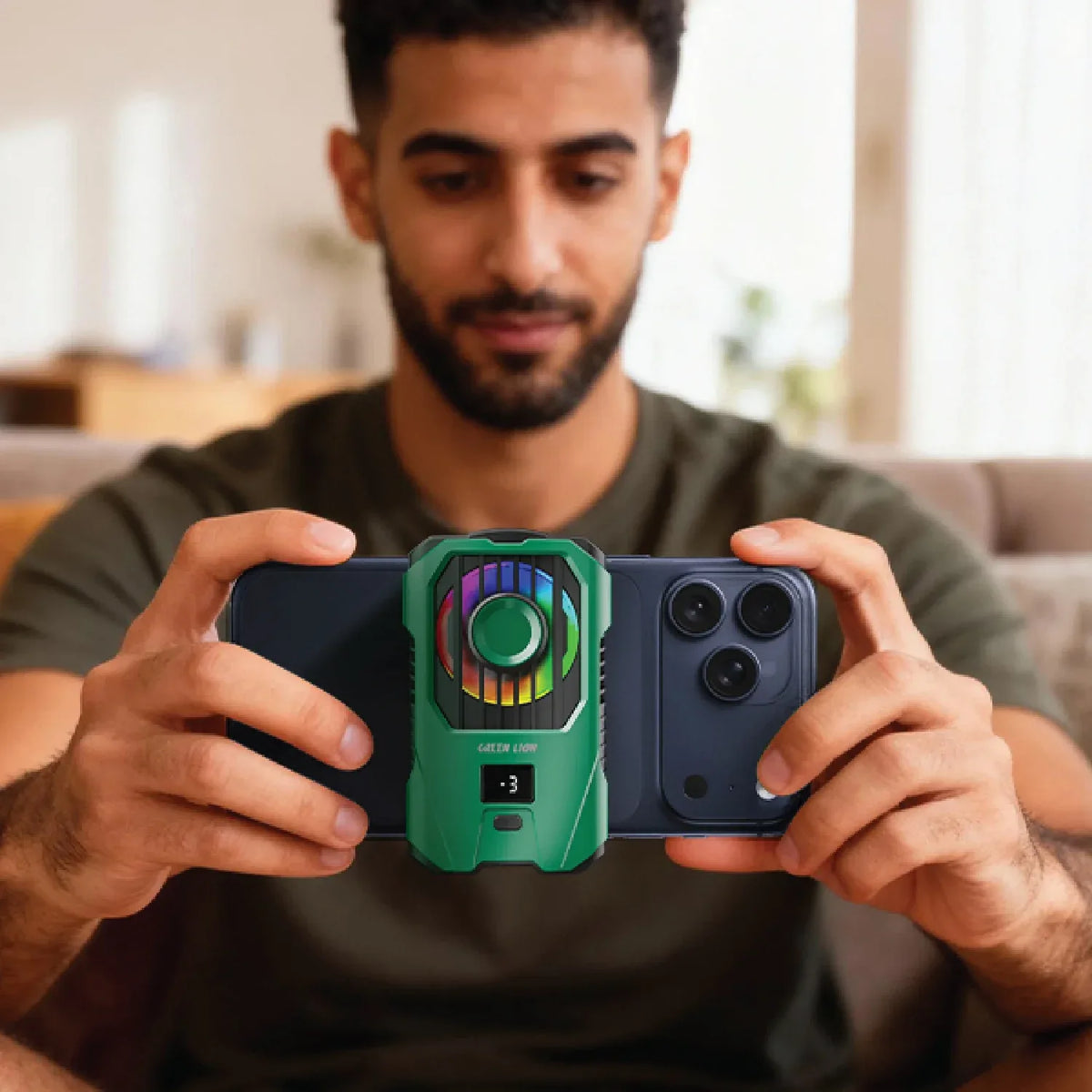 مبرد هاتف جرين لايون Antarctica بمشبك - أخضر | Green Lion Antarctica Clip-On Phone Cooler – Green