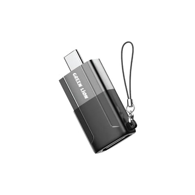 محول جرين لايون من Type-C إلى HDMI - اسود | Green Lion Aluminum Alloy Shell Type C to HDMI Adapter - Black