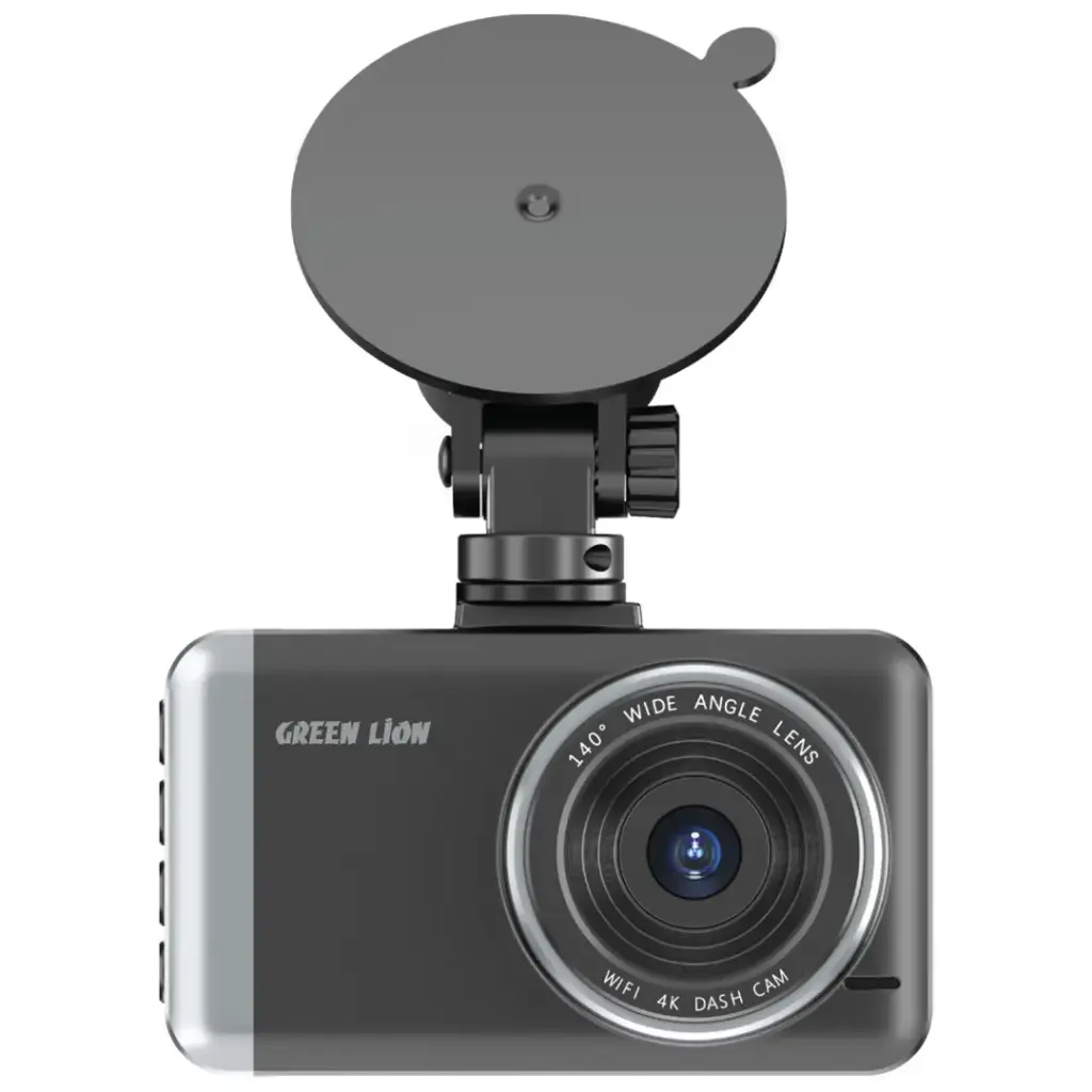 Green Lion Dash Cam Pro Front and Rear - Black | كاميرا داش كام جرين ليون برو أمامية وخلفية - أسود
