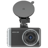 Green Lion Dash Cam Pro Front and Rear - Black | كاميرا داش كام جرين ليون برو أمامية وخلفية - أسود