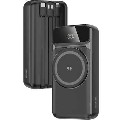 باور بانك جرين لايون Everton بسعة 20000mAh وشحن PD 20W - أسود | Green Lion Everton 20000mAh Power Bank PD 20W – Black