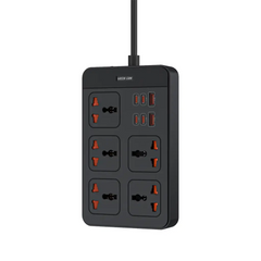وصلة كهربائية جرين لايون GS 500 بقدرة 2500 واط مع شحن سريع بقدرة 20 واط - اسود | Green Lion GS 500 Power Socket PD20W - Black