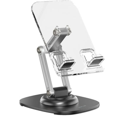 حامل هاتف وتابلت جرين لايون M3 بتصميم شفاف - أسود | Green Lion M3-Transparent Phone & Tablet Holder – Black