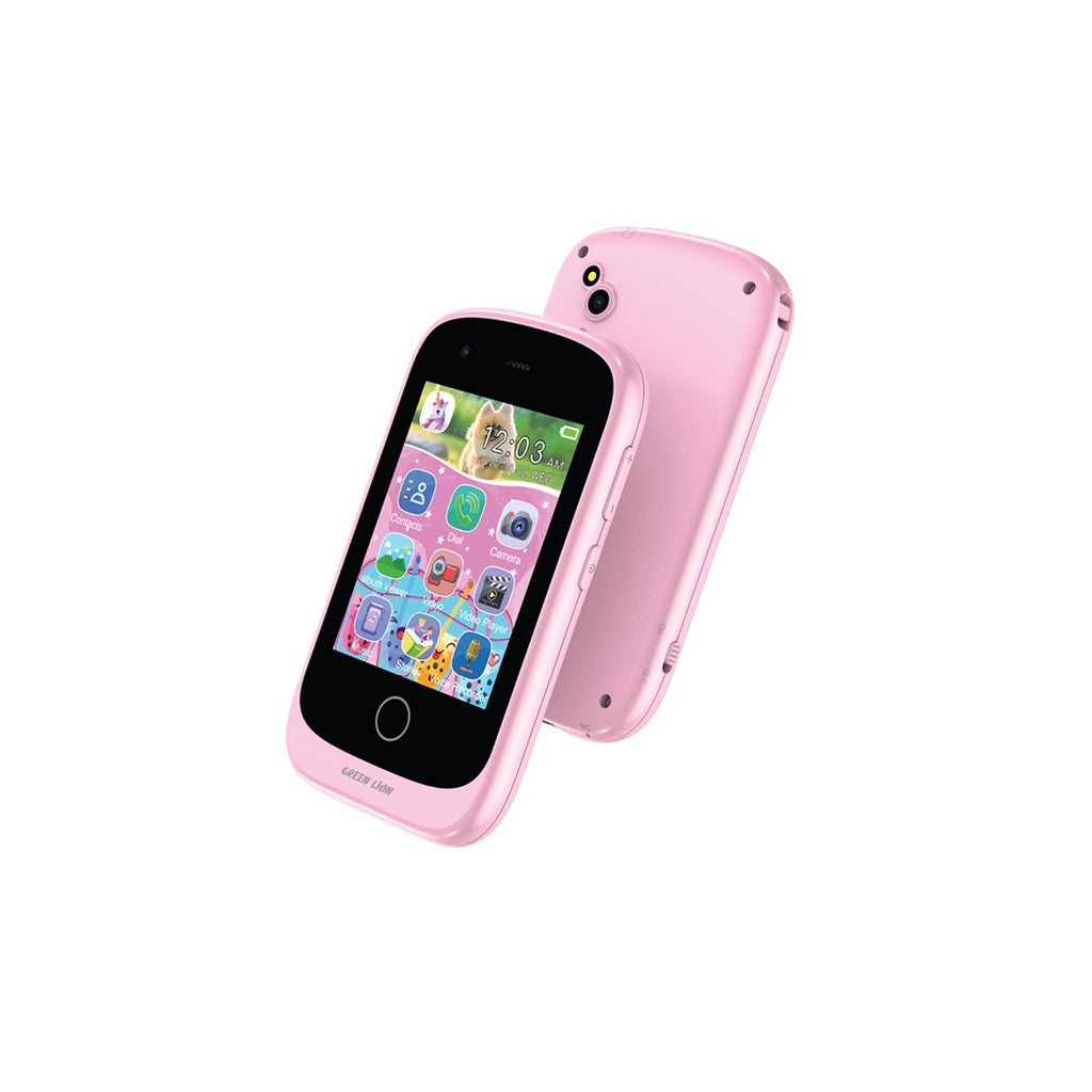 هاتف أطفال ذكي من جرين لايون, ذاكرة 512 MB وشاشة 2.8 إنش IPS مع كاميرتين | Green Lion Kids Smartphone Small Phone Big Fun