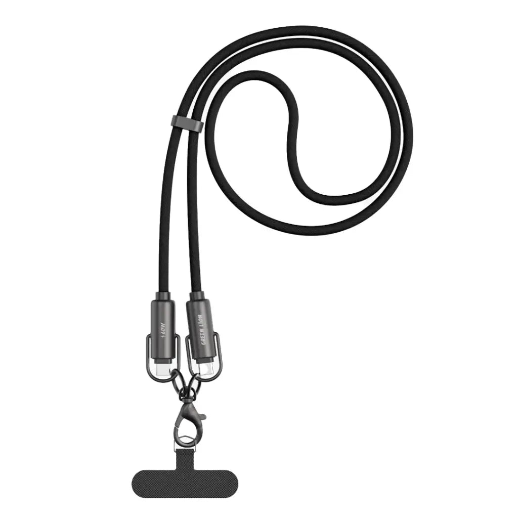 كيبل جرين لايون باور لانيارد يو اس بي سي الى يو اس بي سي بقدرة 60 واط | Green Lion Power Lanyard C to C 60W Cable