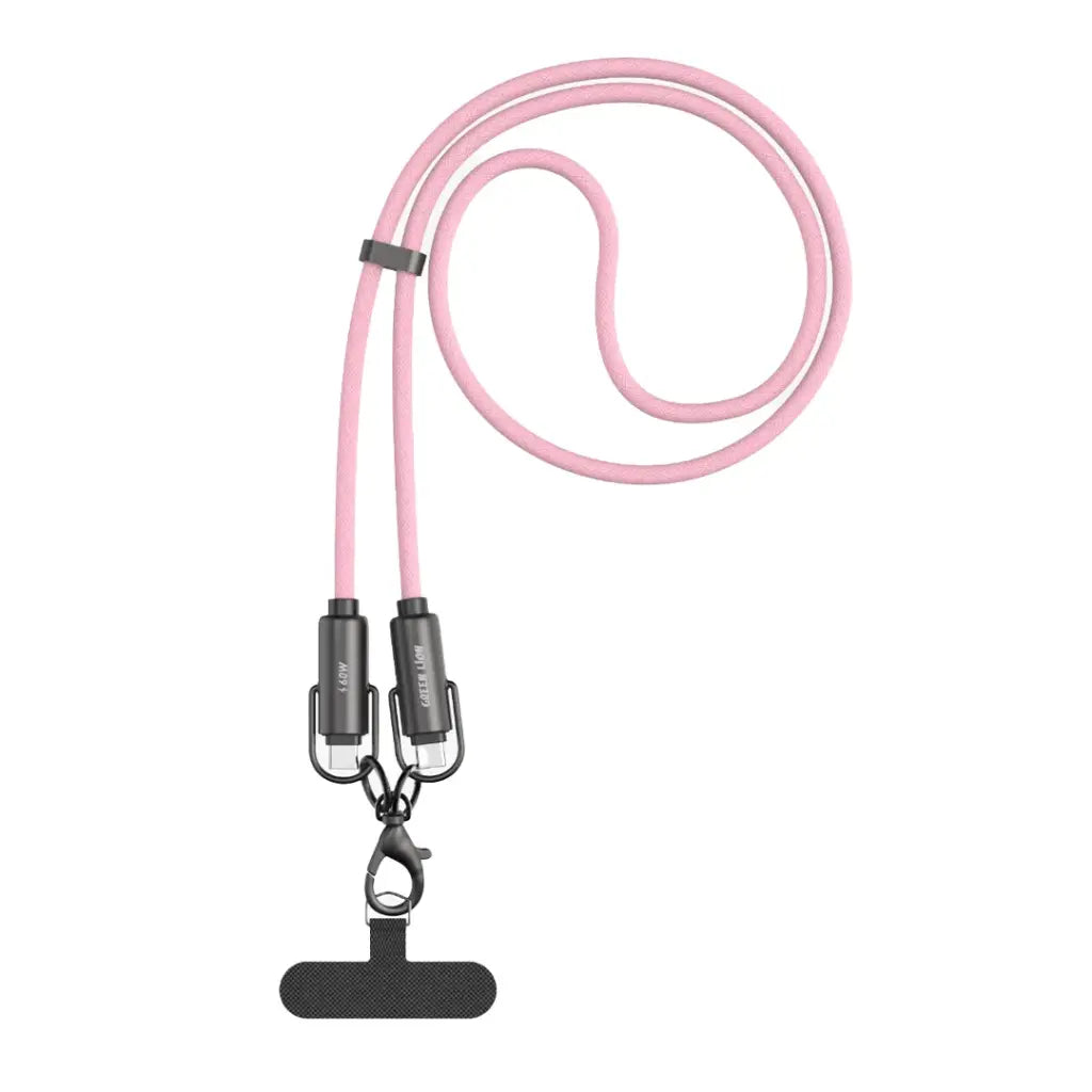 كيبل جرين لايون باور لانيارد يو اس بي سي الى يو اس بي سي بقدرة 60 واط | Green Lion Power Lanyard C to C 60W Cable