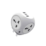 Green Lion Multi Port Travel Adapter – White | محول سفر متعدد المنافذ من Green Lion – أبيض