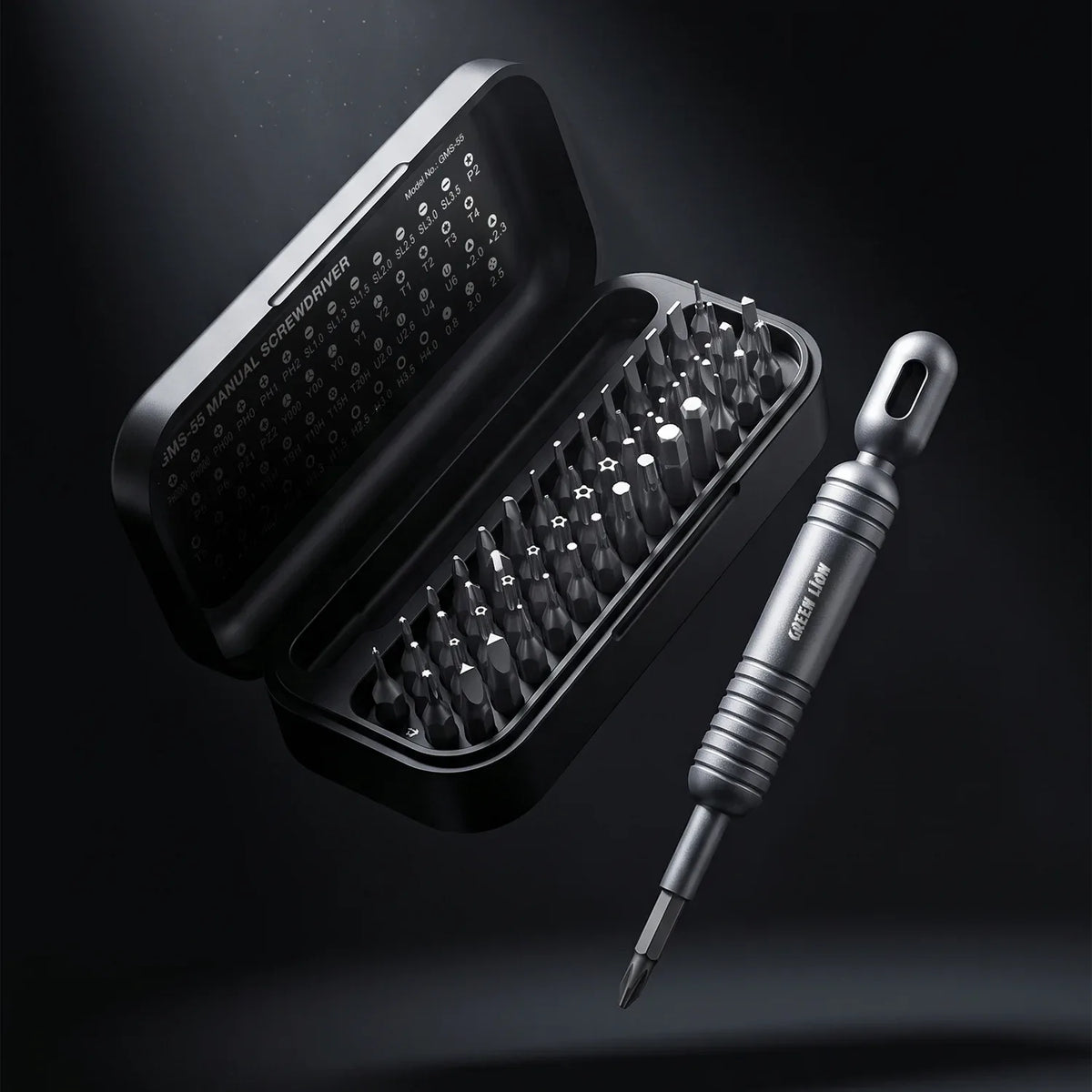 طقم مفكات يدوي جرين لايون GMS-55 - أسود | Green Lion GMS-55 Manual SCREWDRIVER – Black
