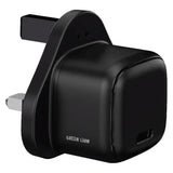 Green Lion Nexio Single Port UK Plug Wall Charger 45W – Black | شاحن حائط Nexio أحادي المنفذ من Green Lion بقابس UK بقدرة 45W – أسود