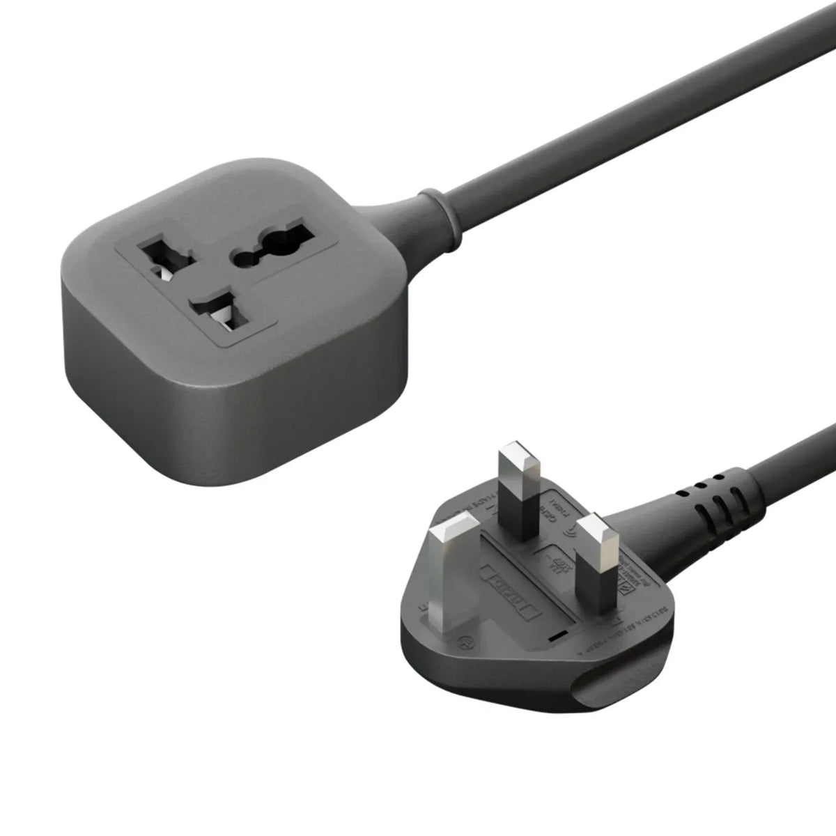 مشترك كهرباء جرين لايون Power Guard بقابس بريطاني 3250 واط وكيبل 5 أمتار - أسود | Green Lion POWER GUARD Universal Extension Socket UK Plug 3250W 5M – Black