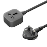 مشترك كهرباء جرين لايون Power Guard بقابس بريطاني 3250 واط وكيبل 5 أمتار - أسود | Green Lion POWER GUARD Universal Extension Socket UK Plug 3250W 5M – Black