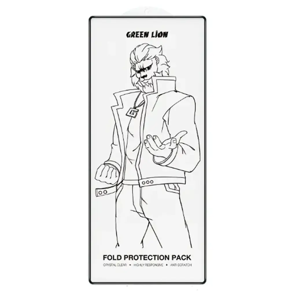 Green Lion Fold Protection Pack For Z Fold 7 - Clear | حزمة حماية جرين ليون لجالكسي زد فولد 7 - شفاف