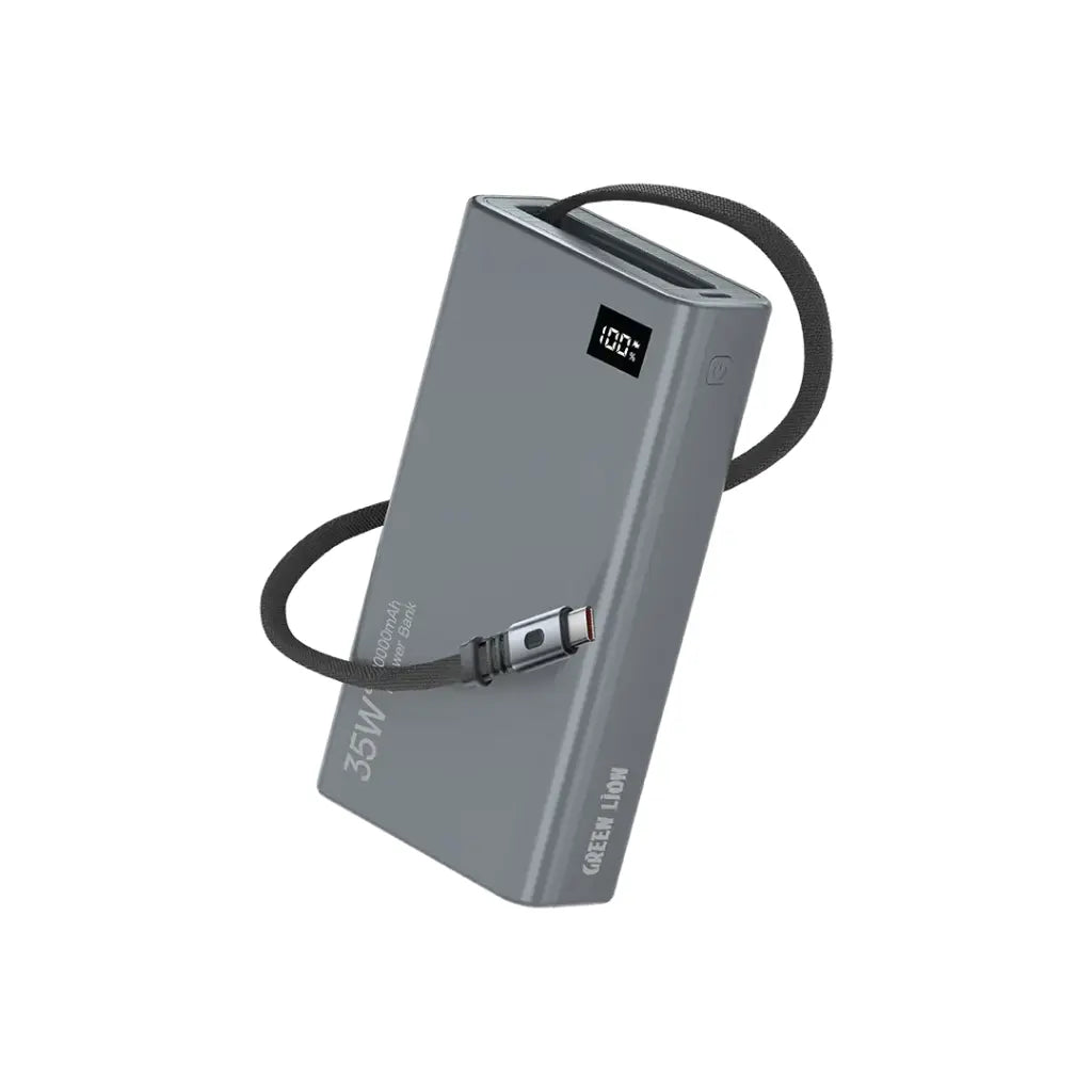 Bankeya Hêzê ya Vekêşbar a 20,000mAh ya Green Lion bi Şarjkirina 35W | Bankeya Hêzê ya Vekêşbar a 35W 20000mAh ya Green Lion