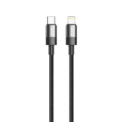 كيبل جرين لايون Spark من USB-C إلى لايتننغ 27W بطول متر - أسود | Green Lion Spark USB-C to Lightning Cable 27W 1M - Black