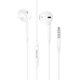 Guhguhkên Kabloyî yên Stereo yên Green Lion bi Jack-a 3.5mm û Mîkrofona Çêkirî - Spî