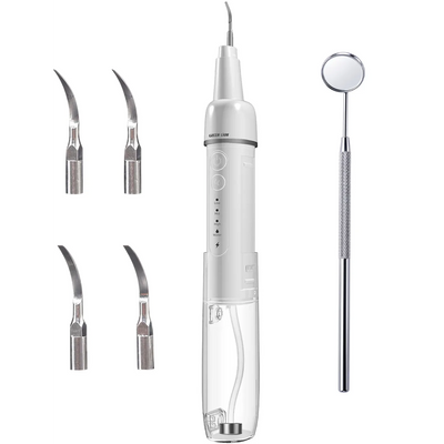 جهاز تنظيف أسنان جرين لايون بالموجات فوق الصوتية سعة 80 مل - أبيض | Green Lion ULTRASONIC Tooth Cleaner 80ML – White