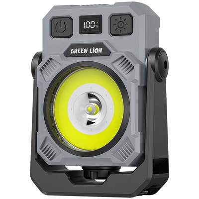 مصباح جرين لايون Mini LED قابل للشحن - أسود | Green Lion MINI LED LIGHT With Rechargeable – Black