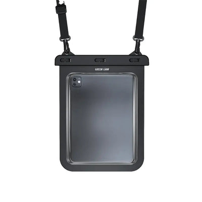 Green Lion Waterproof Pouch For 12inch Tablets - Clear | حقيبة جرين ليون المقاومة للماء للأجهزة اللوحية 12 إنش - شفافة
