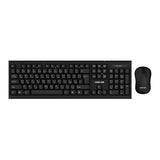 مجموعة كيبورد وماوس لاسلكية من جرين لايون - اسود | Green Lion Wireless Keyboard and Mouse Set - Black.