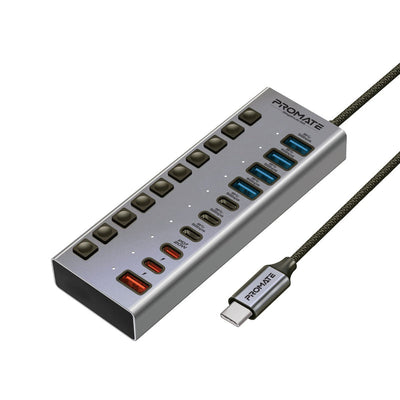 Promate GegaHub-5G 10-in-1 multiport data and charging hub - main view