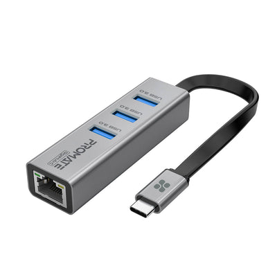 Promate GigaHub-C USB-C hub with Gigabit Ethernet adapter - main view