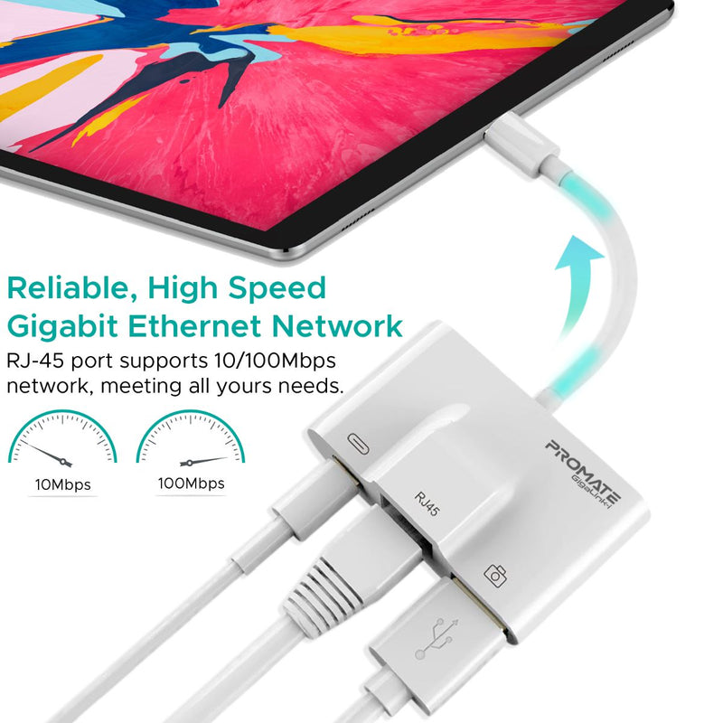 Promate GigaLink-i Lightning hub - angle view