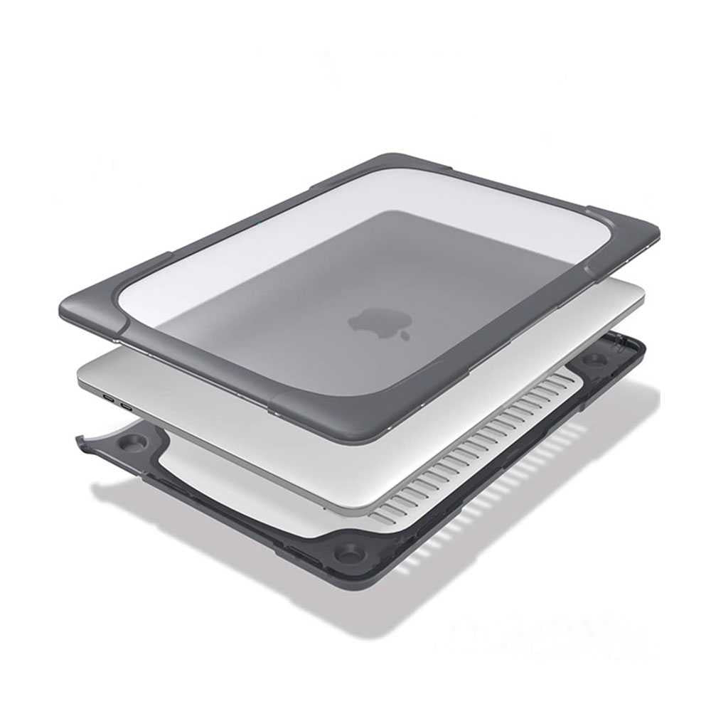 غطاء حماية مضاد للصدمات من جرين لايون لجهاز ماك بوك برو / اير 13.3 انش - رمادي | Green Lion Shockproof Case for MacBook Pro / Air 13.3" 2020 - Gray