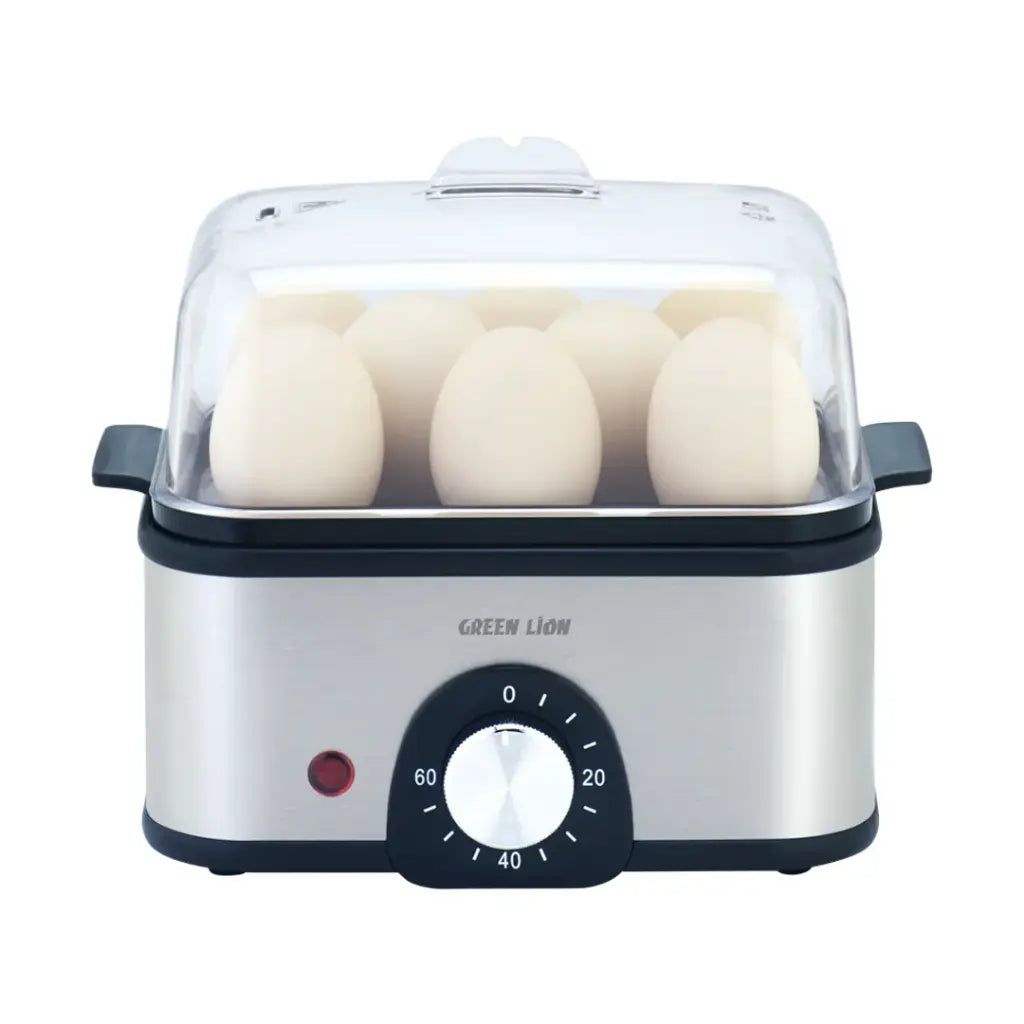 طباخة البيض جرين لايون 3 طبقات بقدرة 500 واط - رمادي | Green Lion 3-Tier Egg Cooker & Vegetable Steamer 500W – Gray