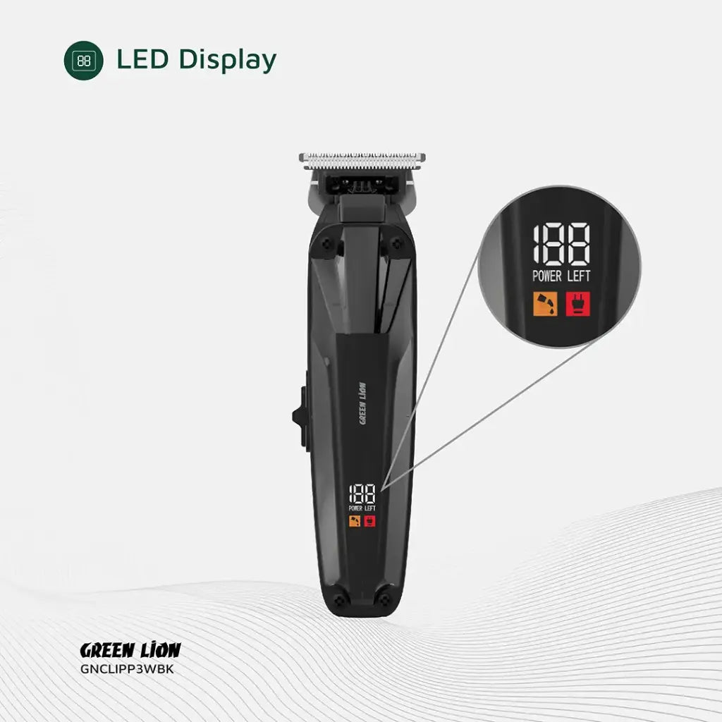 ماكينة حلاقة جرين لايون Clip Master الاحترافية - أسود | Green Lion Clip Master Professional Hair Clipper - Black
