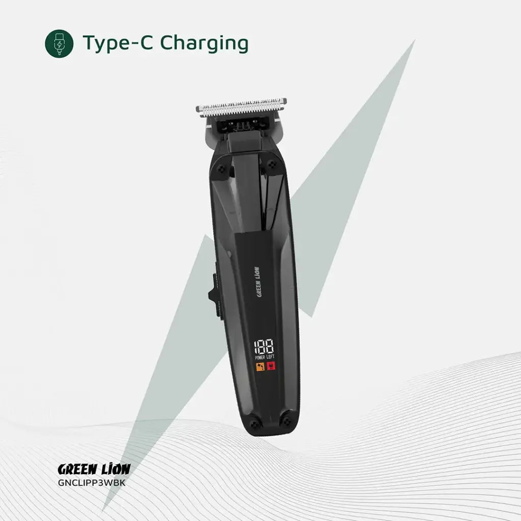 ماكينة حلاقة جرين لايون Clip Master الاحترافية - أسود | Green Lion Clip Master Professional Hair Clipper - Black