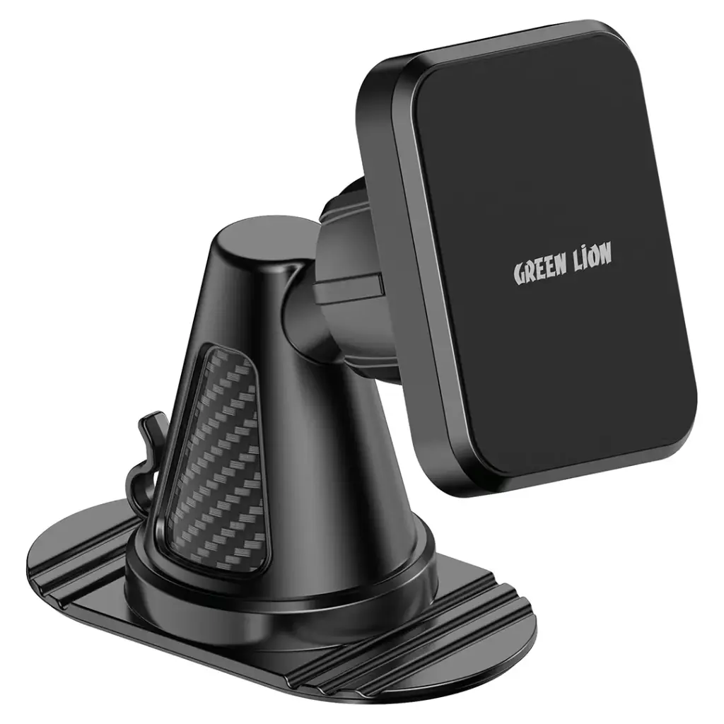 حامل هاتف جرين لايون Dash Force المغناطيسي للسيارة - اسود | Green Lion Dash Force Magnetic Car Phone Holder - Black