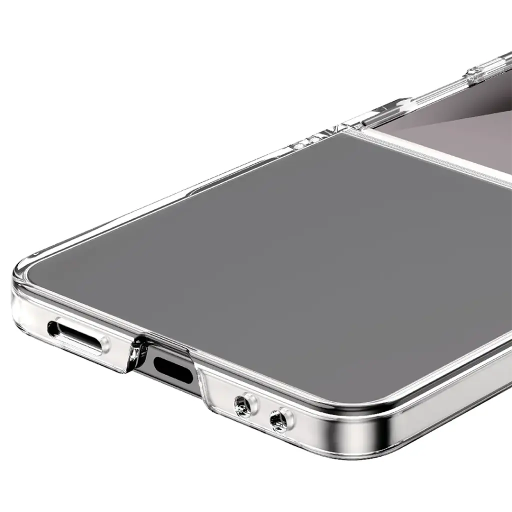 Green Lion Delgado PC Case for Z Flip 7 - Clear | جراب جرين ليون ديلجادو لـ Z Flip 7 - شفاف