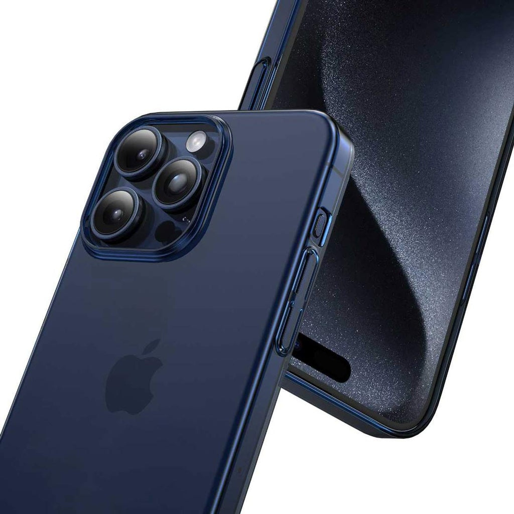 كفر Green Lion Delgado لآيفون 15 برو ماكس - أزرق | Green Lion Delgado PC Case for iPhone 15 Pro Max - Blue