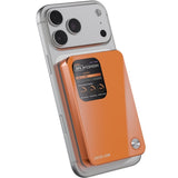 Green Lion G-Mag 3 in 1 Power Bank 10000mAh PD 20W MagSafe – Orange | باور بانك جرين لايون G-Mag 3 في 1 10000ماه PD 20 وات MagSafe برتقالي