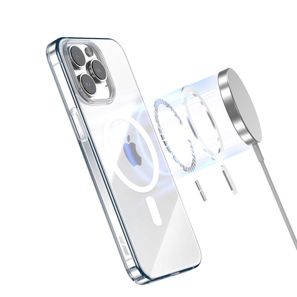 كفر جرين لايون ديلجادو ماج سيف لهاتف ايفون 15 برو - شفاف | Green Lion Magsafe Delgado iPhone15 Pro - Clear