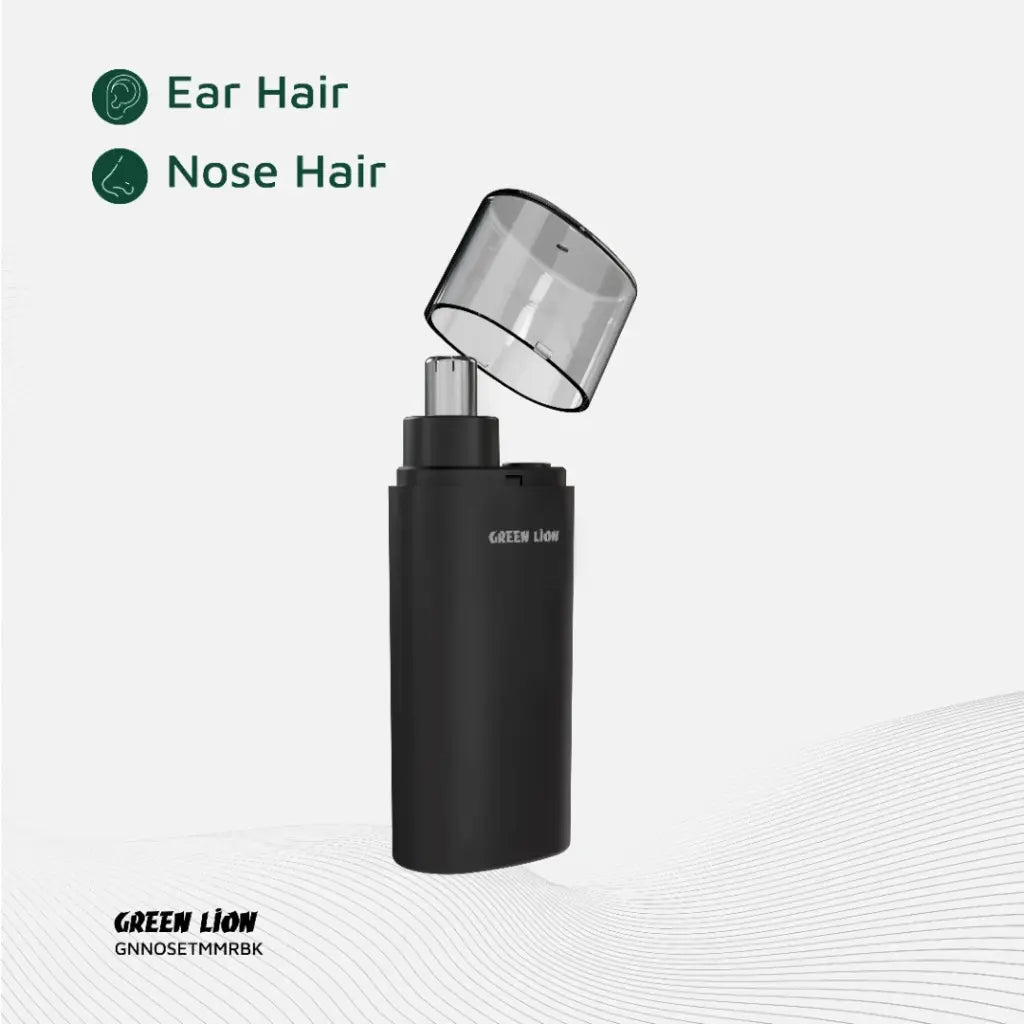 Green Lion Nose Pro Nose and Ear Trimmer - Black | ماكينة تشذيب جرين ليون نوز برو للأنف والأذن - أسود