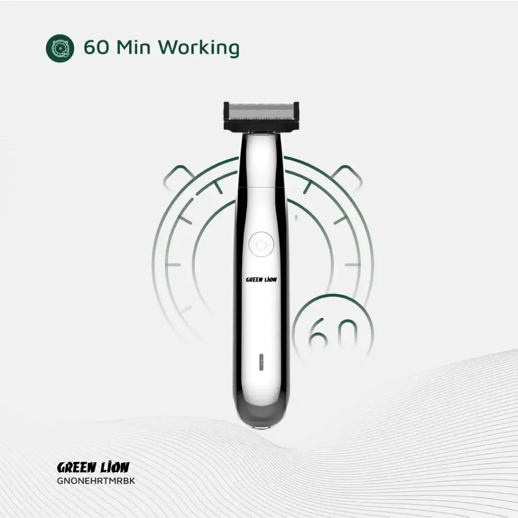 Green Lion One Blade Pro Hair Trimmer - Black | ماكينة تشذيب الشعر جرين ليون ون بليد برو