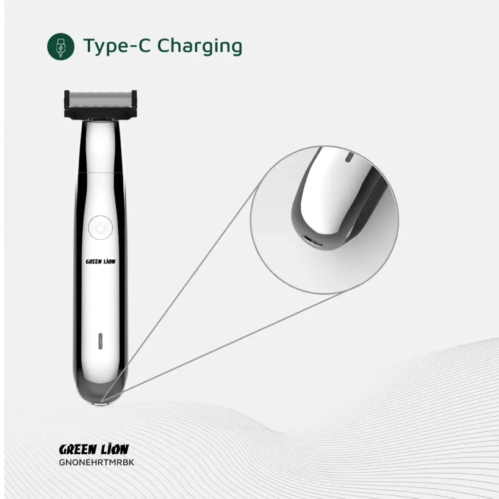 Green Lion One Blade Pro Hair Trimmer - Black | ماكينة تشذيب الشعر جرين ليون ون بليد برو