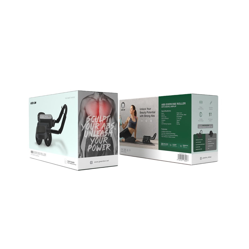 عجلة تمارين البطن Green Lion Abs Exercise Roller - أسود | Green Lion Abs Exercise Roller - Black