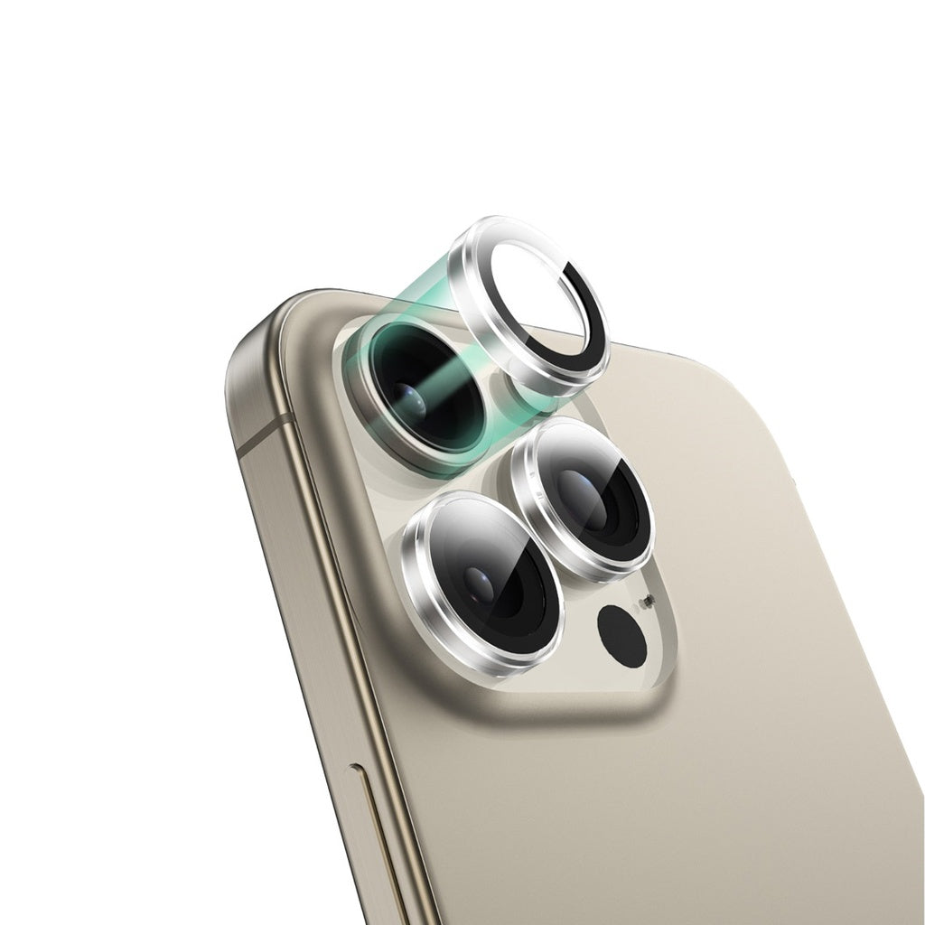 Green Lion Trio Camera Lens Protector for iPhone 16 Pro / Pro Max – Clear | واقي عدسة كاميرا ثلاثي Green Lion لـ iPhone 16 Pro / Pro Max – شفاف
