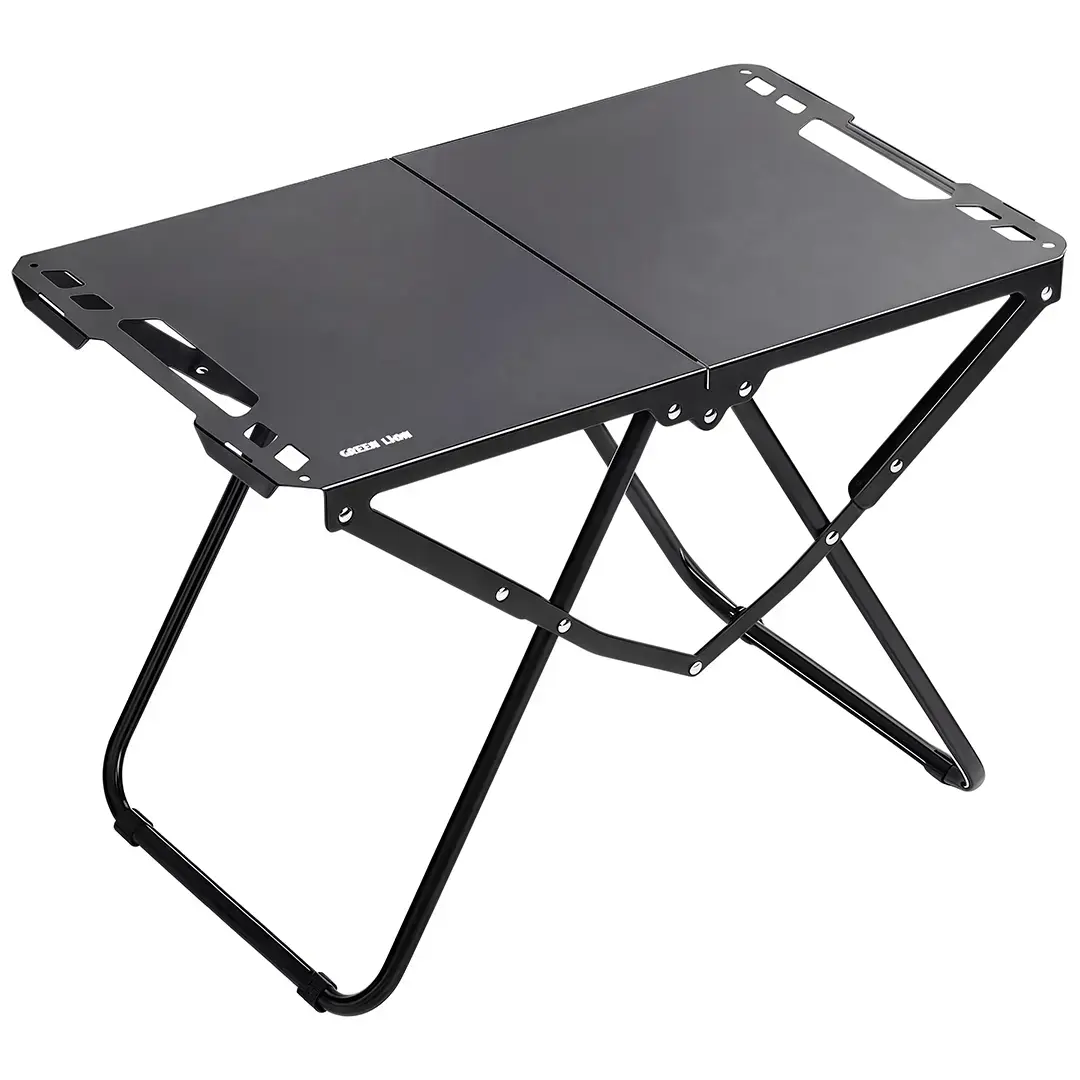 Green Lion Denver Portable Camping Table Black GNDECATBLEBK - Detail 1