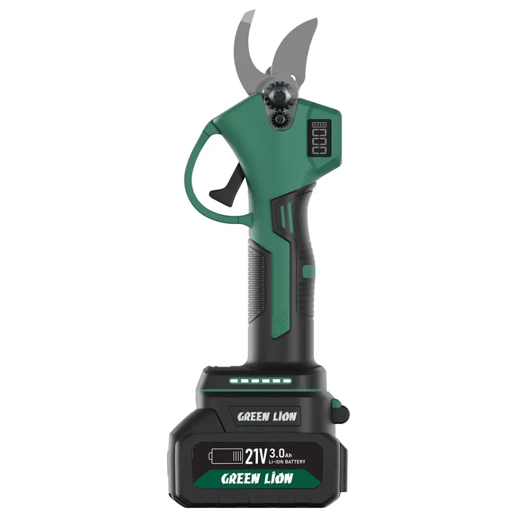 Green Lion GSH-400 Electric Pruning Shears Green - Detail 1