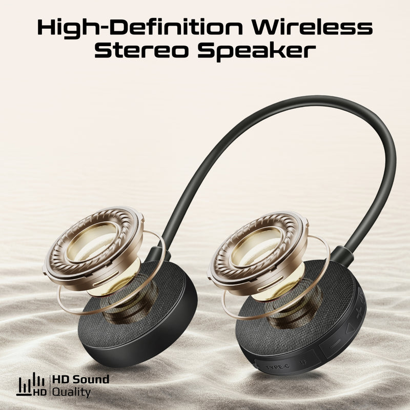 Promate HOOK-2 wearable neckband speaker - angle view