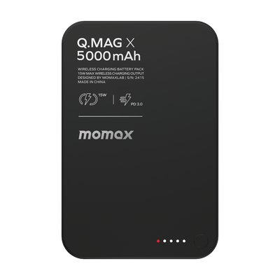 Momax Q.Mag X Gen 2 5000mAh Magnetic Power Bank Black - Main