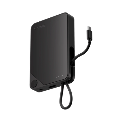 باور بانك موماكس Power X بسعة 10000 مللي امبير مع كيبل USB-C مدمج | Momax Power X 10000mAh Battery Pack with Built-in USB-C Cable